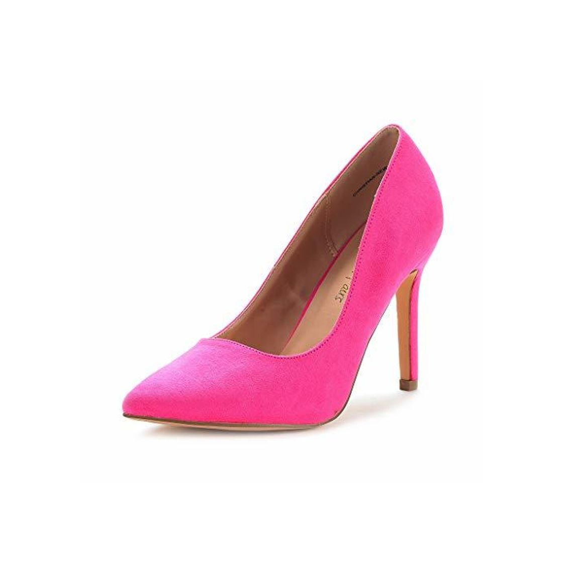 Social DREAM PAIRS Zapatos de Tacón Alto Pump para Mujer Fucsia Ante 40