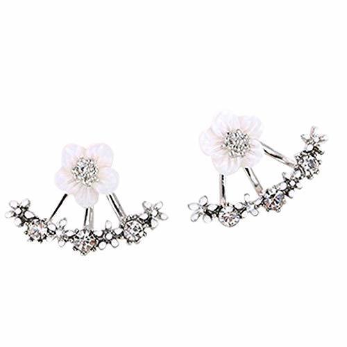 Lugar nikgic Crystal flores pendientes 1 par moda mujer pendientes