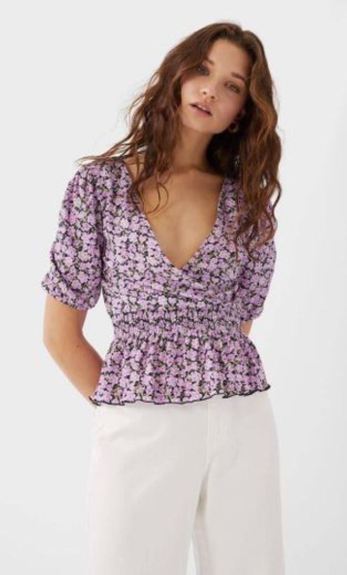 Social T-shirt Stradivarius 