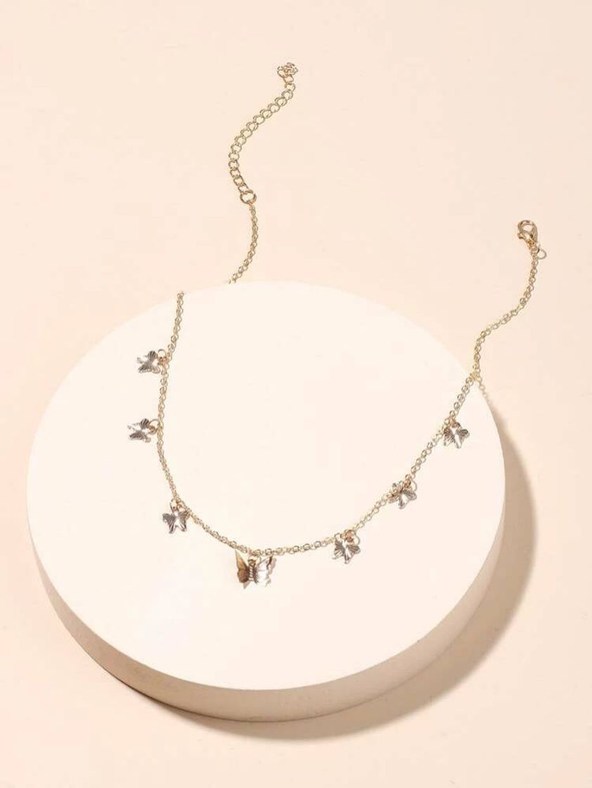 Social Collar Con Mariposa