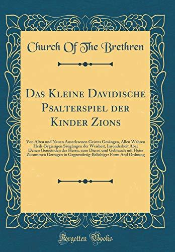 Libro Das Kleine Davidische Psalterspiel der Kinder Zions