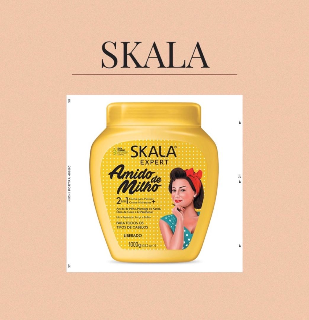 Skala Creme de Tratamento Amido de Milho 1Kg 