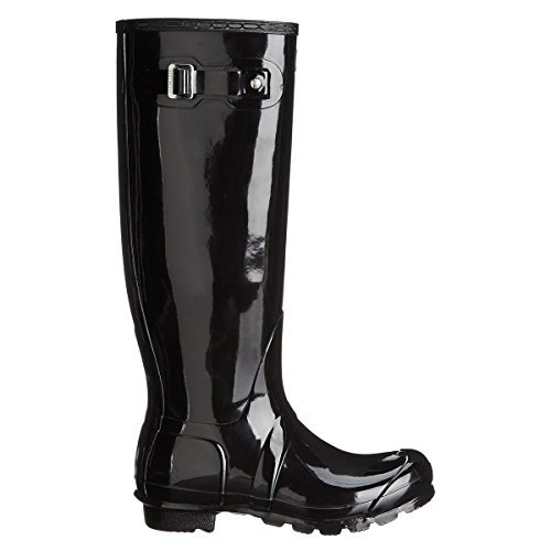 Lugar Hunter Women's Original Tall Gloss Black Knee-High Rubber Rain Boot