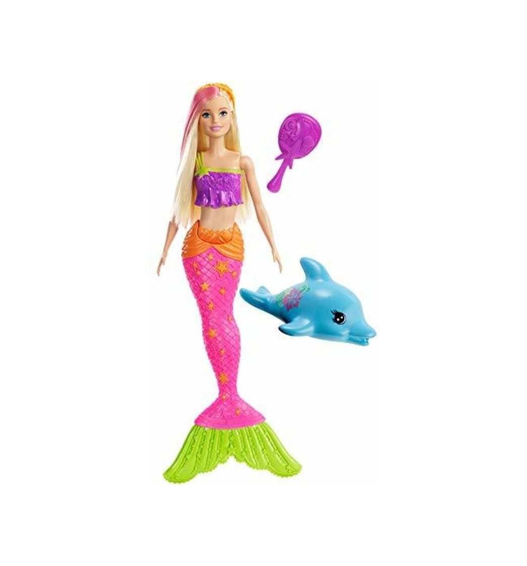 Producto Mattel Barbie-Muñeca Sirena con delfín y Accesorios