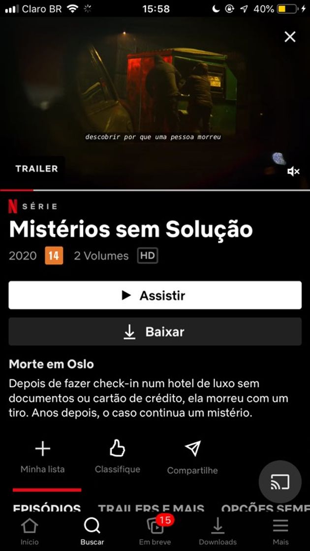 Serie Mistérios Sem Solução 