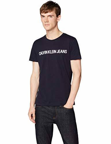 Fashion Calvin Klein Core Institutional Logo Slim tee Camiseta, Azul