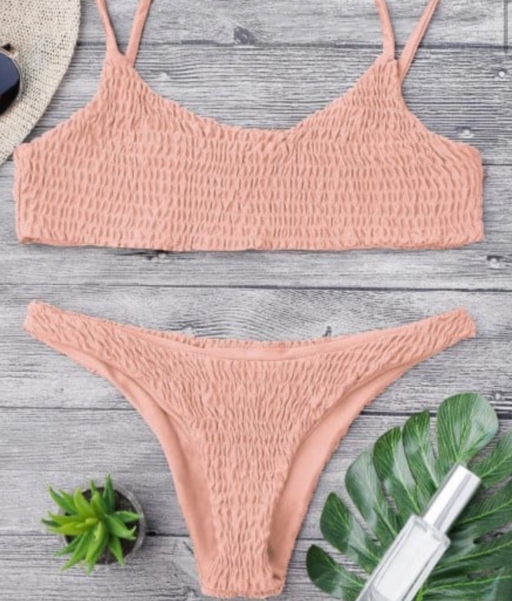 Fashion smoked pink bikini 