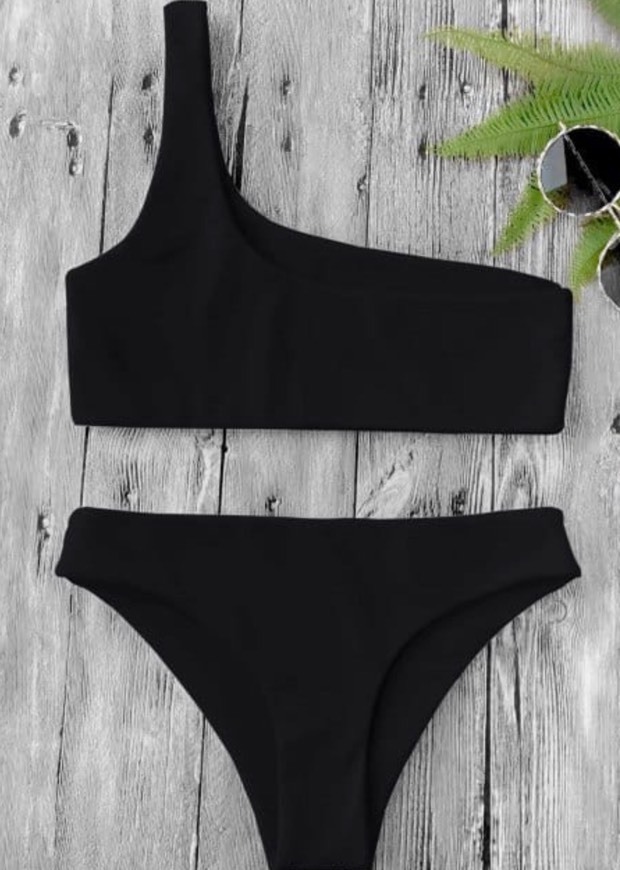 Moda one shoulder bikini 