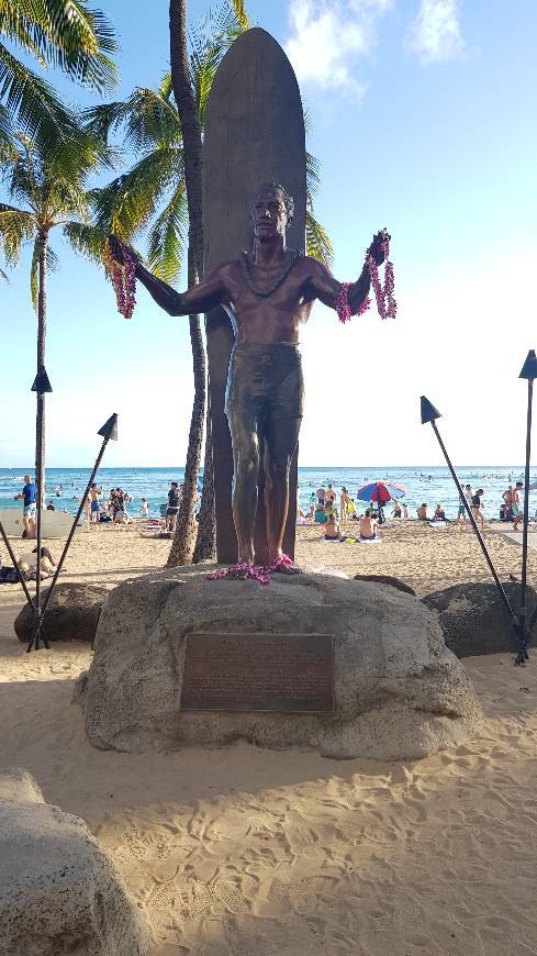 Lugar Duke Paoa Kahanamoku Statue