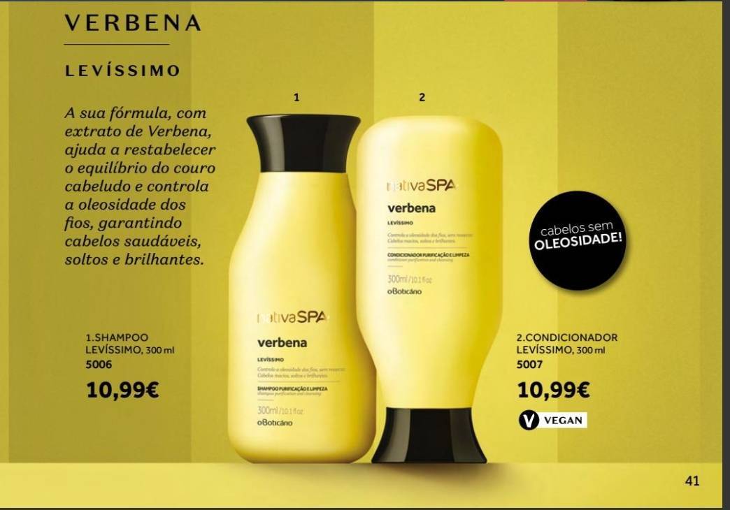 Product Champô e condicionador nativa spa verbena