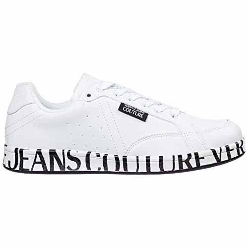 Social Versace Jeans Couture Sneakers, Zapatillas de Gimnasia para Hombre, Blanco