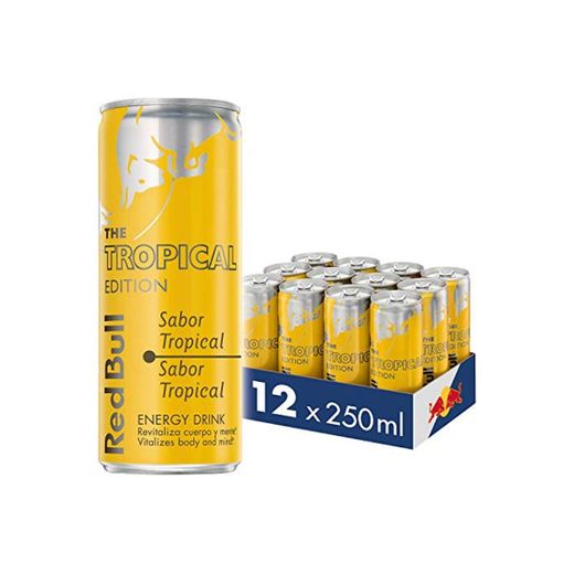 Red Bull Tropical, Bebida energética - 12 x 250ml.