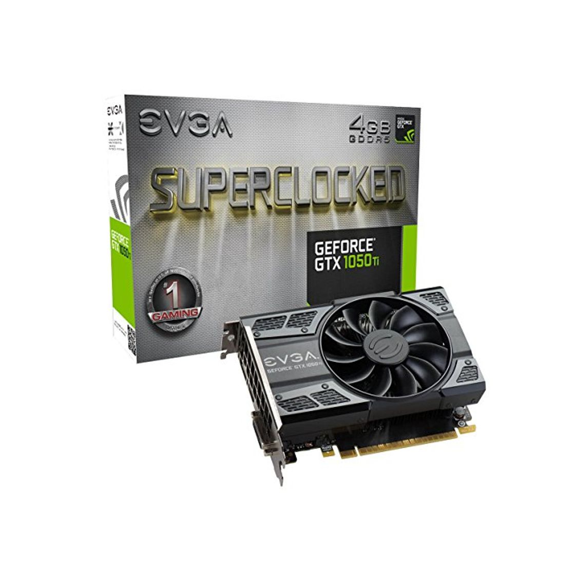 Producto EVGA GeForce GTX 1050 Ti SC, 4G GDDR5, DX12 OSD