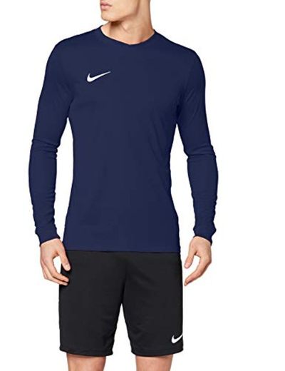 Nike LS Park Vi JSY Camiseta de Manga Larga, Hombre, Azul Marino