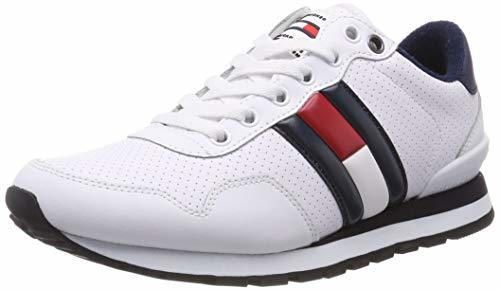 Tommy Hilfiger Lifestyle Tommy Jeans Sneaker, Zapatillas para Hombre, Blanco