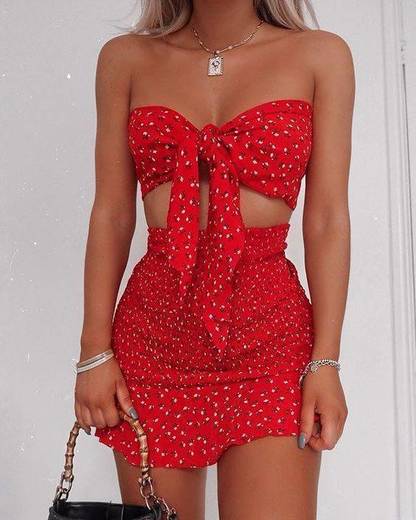 Look vermelho 