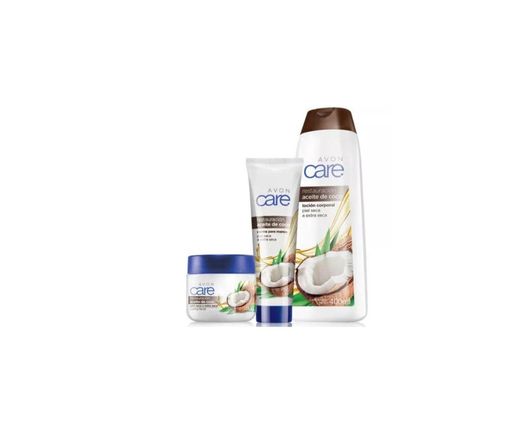 Crema y loción corporal de acite de coco Avon