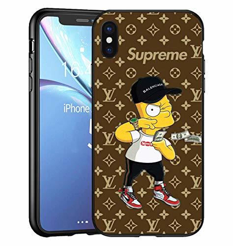 Social Toxdi GG Logo iPhone X/XS Funda, Carcasa Silicona Protector Anti-Choque Ultra-Delgado Anti-arañazos