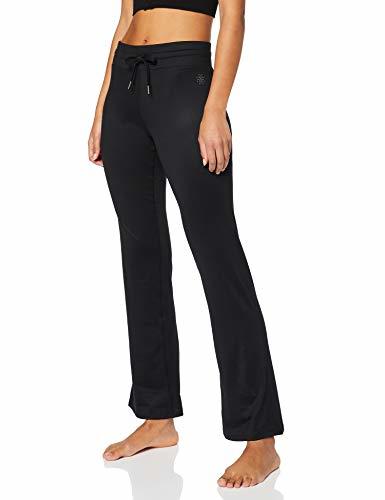 Moda AURIQUE Pantalón de Yoga Mujer, Negro