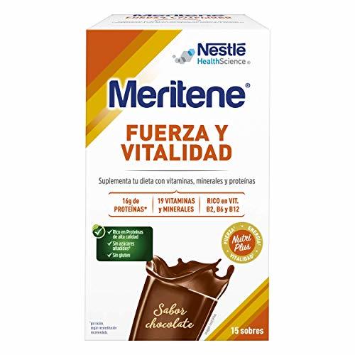 Beauty MERITENE de Nestlé Health Science -FUERZA Y VITALIDAD Batido Chocolate - Estuche