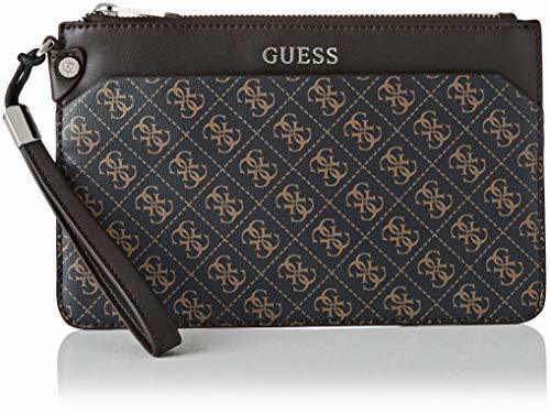 Fashion Guess - Manhattan Logo, Organizadores de bolso Hombre, Marrón