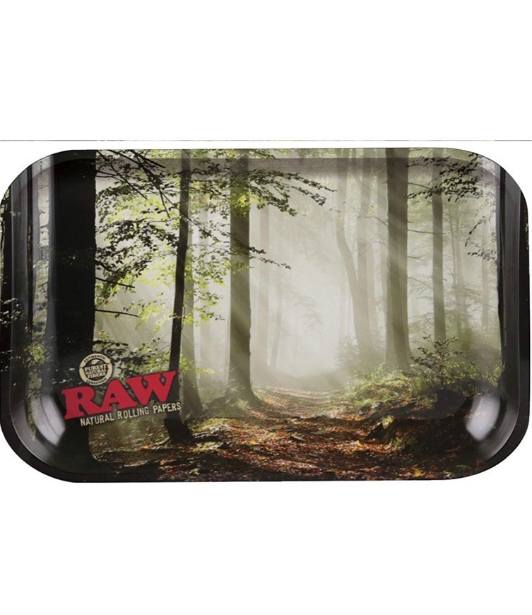 Moda RAW Smokey Forest - Bandeja de metal para 1 mini-ray