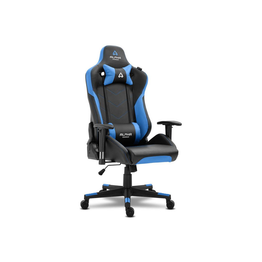 Cadeira gaming alpha gamer zeta preta/azul