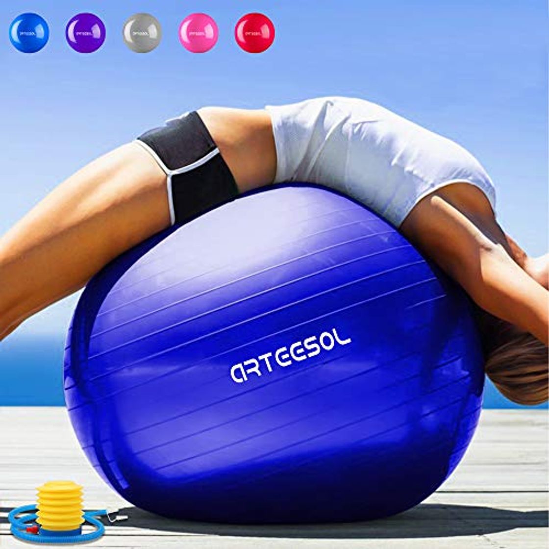 Producto arteesol Pelota de Ejercicio 45cm 55cm 65cm 75cm Balón de Ejercicio Pelota