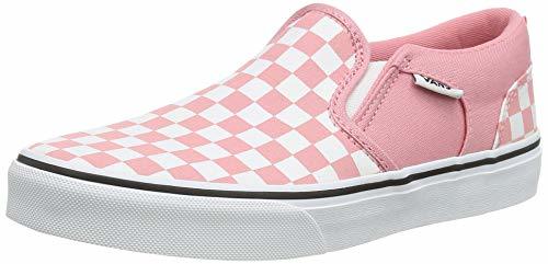 Moda Vans Asher, Zapatillas sin Cordones Chica, Rosa