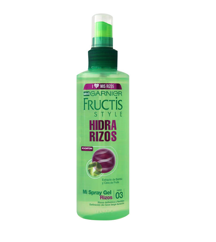 Moda Garnier - gel spray mi Fructis Hidra cachos 200 ml