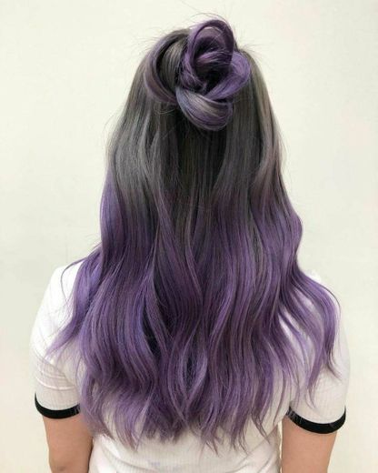 ' purple ' hairstyle