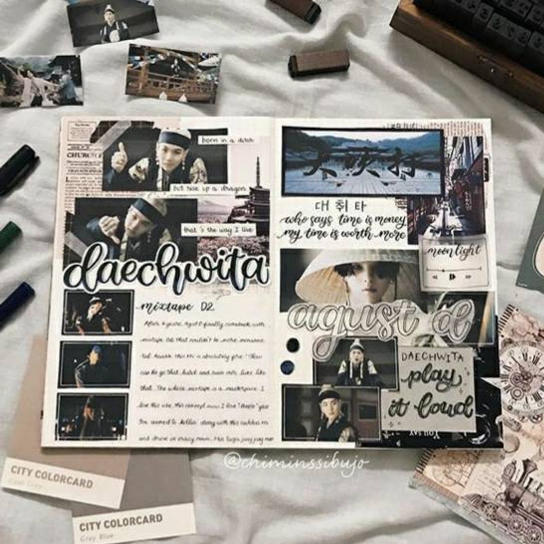 Moda Bullet Journal - Agust D/Suga Daechwita Inspo 💕🖤