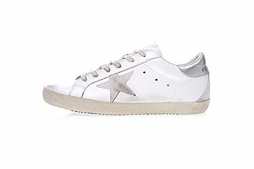 Moda GGDB/Golden Goose Luxury Fashion Hombre/Mujer Blanco Cuero Zapatillas