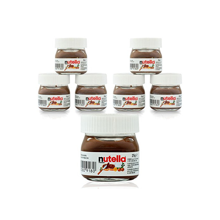 Social Ferrero Nutella pequeño mini diseño cristal - Set de 7 a 25 g