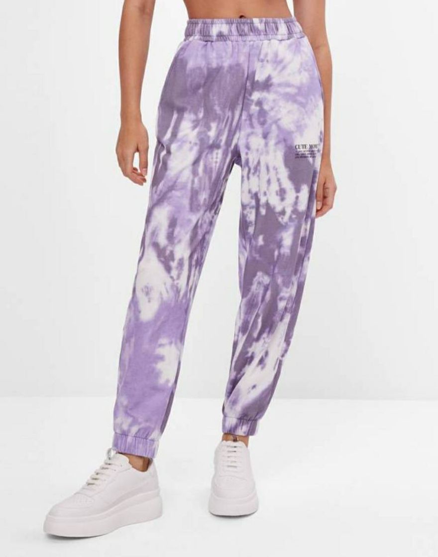 Moda Calça jogger com tie dye