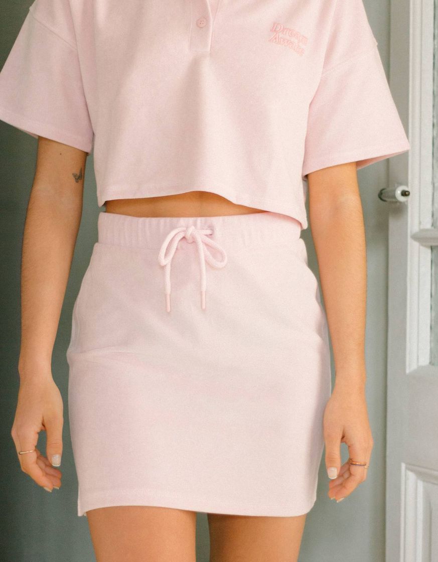 Social Saia curta de veludo