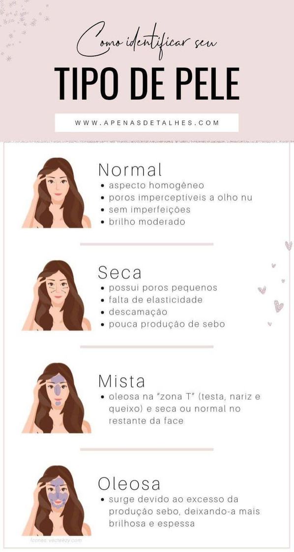 Moda Como identificar seu tipo de pele