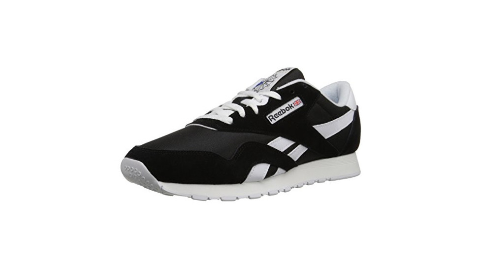 Fashion Reebok Classic Nylon Zapatilla de Running Hombre, Negro