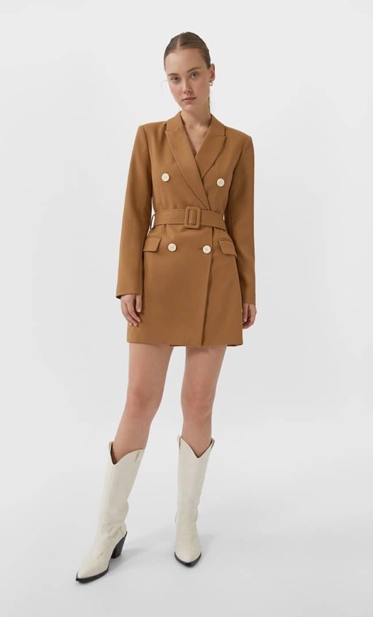 Social Vestido Blazer com cinto