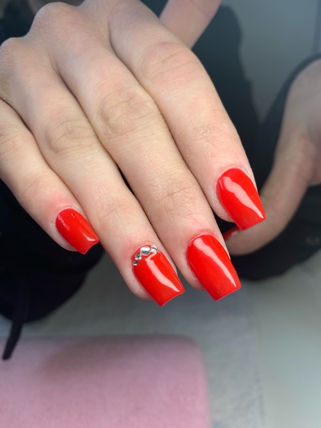Unhas Vermelho Ferrari pequeninas ❤️💅