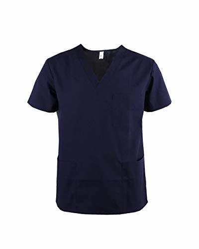 Products JONATHAN UNIFORM Camisas Médico Masculino Uniforme Medico Clásico con Cuello V para