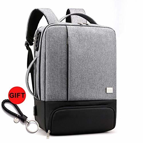 Lugar HUAHUA Mochila USB Mochila para Hombres 15.6 Pulgadas Mochilas para portátiles de