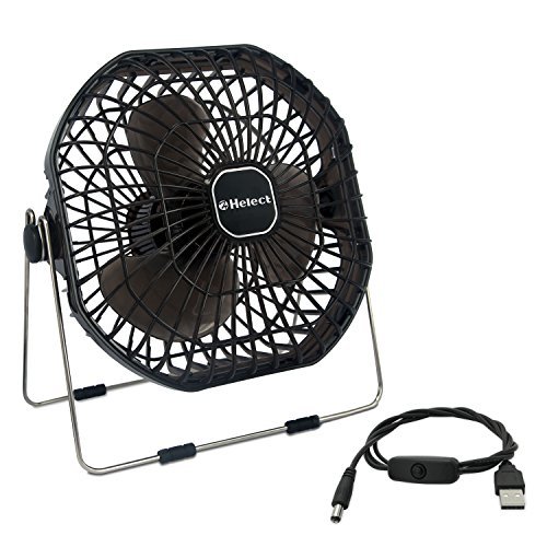 Electrónica Helect 18cm Portátil Mini Ventilador USB de Mesa