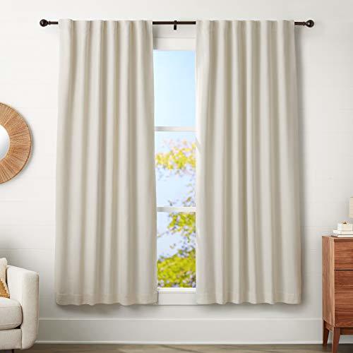 Place AmazonBasics - Barra para cortinas con remates redondeados