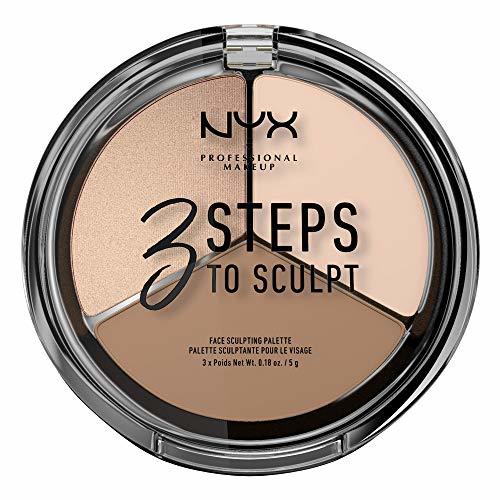 Beauty NYX Professional Makeup Paleta de Contouring & Iluminador 3 Steps to Sculpt