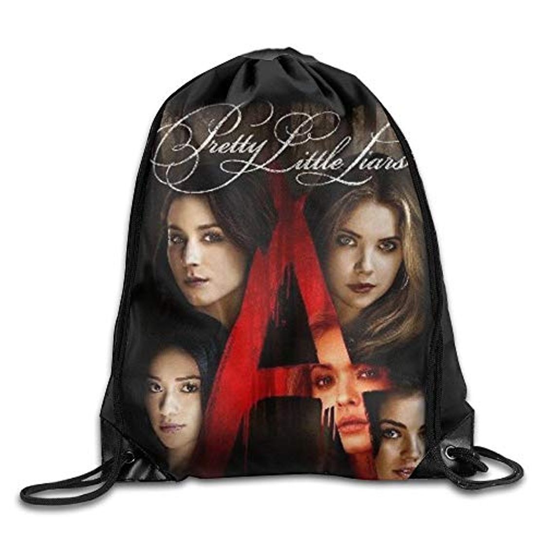 Moda rtuuruyuy Pretty Little Liars Packable Mochila Cordón Mochila White