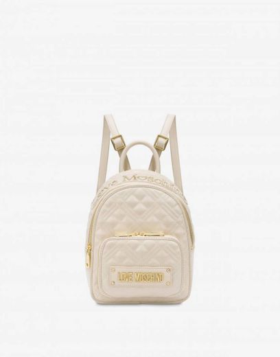 MOSCHINO SMALL QUILTED BACKPACK moda malas acessórios 

