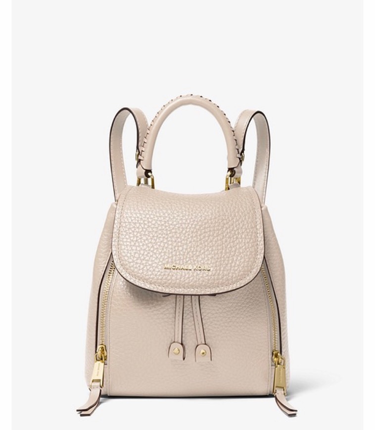 Social Viv Extra-Small Pebbled Leather Backpack