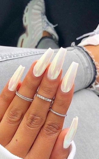 white nails