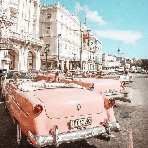 Pink Old Cars